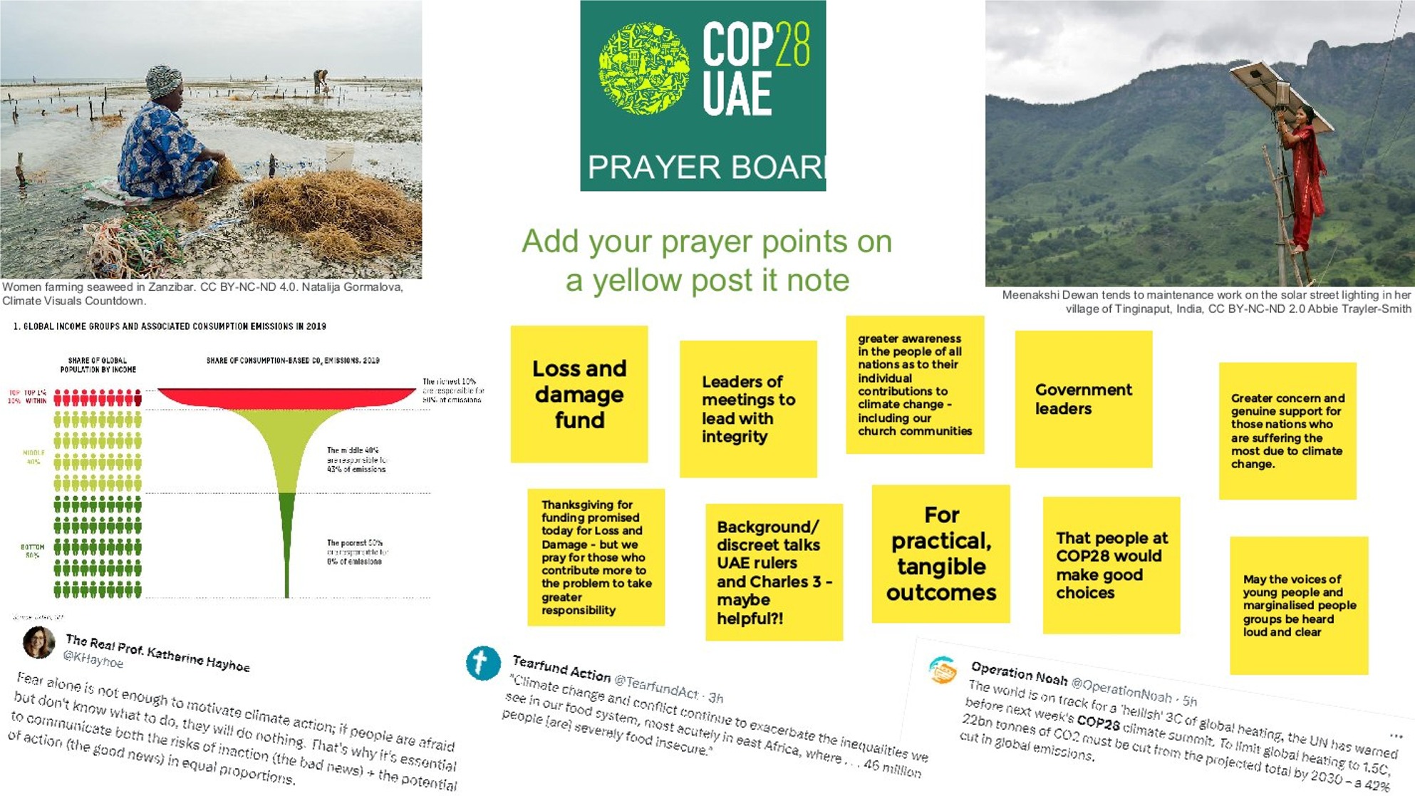 BUEN COP28 PrayerBoard